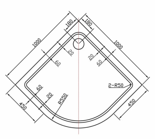 Душевой поддон Vincea VST-2AQ-1010
