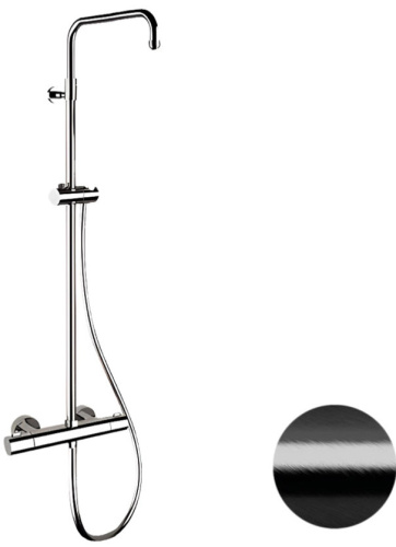 Душевая система Remer Elegance EQ32ASSDCFP, черный брашированный хром