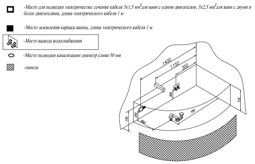 Ванна акриловая Kolpa-San Libretto 170x110 L