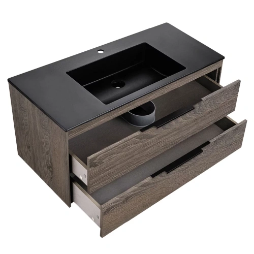 Тумба подвесная Vincea Chiara 2D 1000 R.Oak VMC-2C2100RO