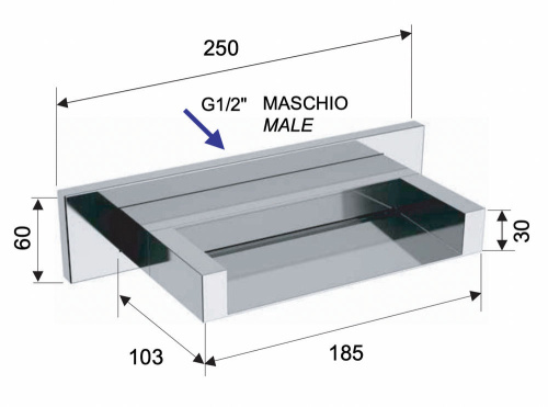 Излив настенный Remer 359ZC