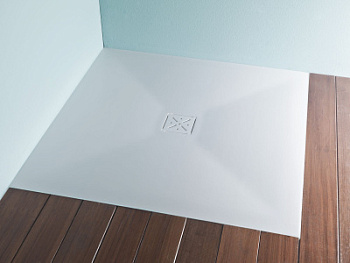 Душевой поддон Kolpa-san Lerock Zero 100x100 Kerrock 109 white 570830