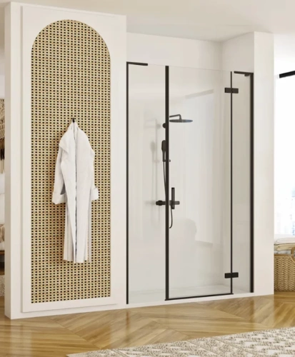 Душевая стенка Rea HUGO black matt K6606