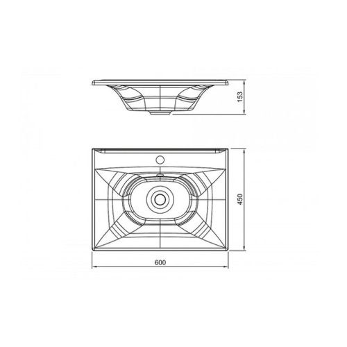 Умывальник Caprigo Болеро 600 БЛР 600