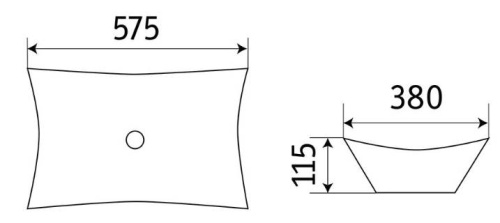 Умывальник CeramaLux 7701B