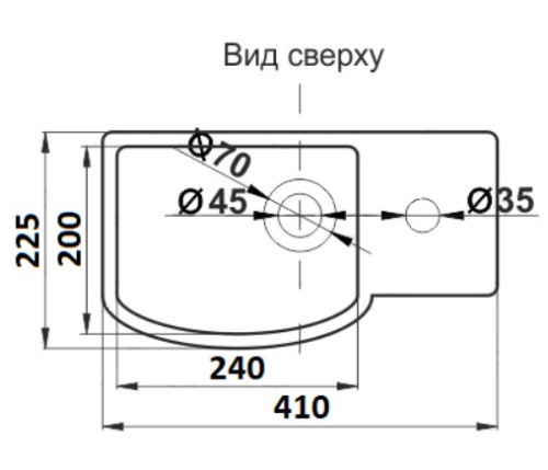 Умывальник CeramaLux 7947AL