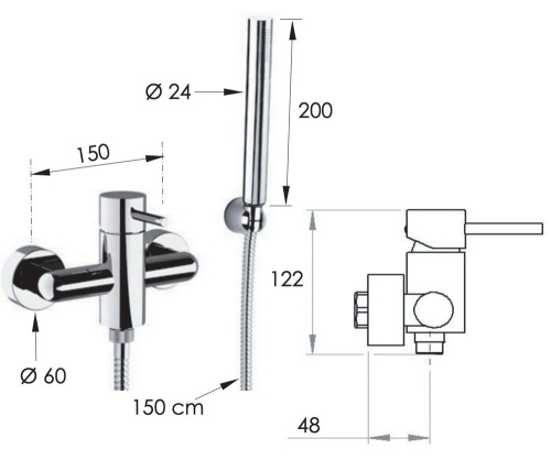 Смеситель для душа Remer X Style X39