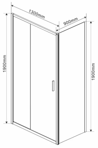 Душевой уголок Vincea Garda VSR-1G9013CLB