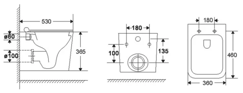Унитаз подвесной Vincea Tornado Q-Line VT1-12T