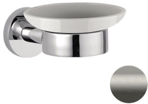 Мыльница Remer Guest GS10NPO, никель матовый брашированный