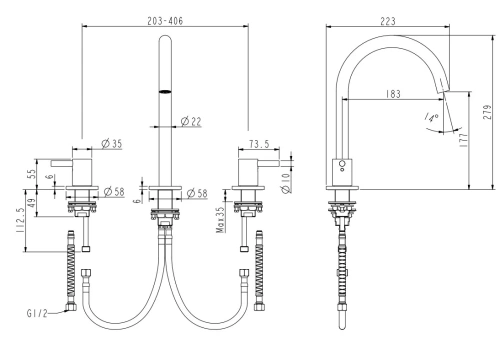 Смеситель для раковины Nemo Round NM-2315MB matte black