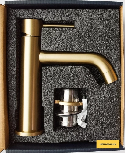 Смеситель для умывальника Vivi Felice 0630 Oro Opaco