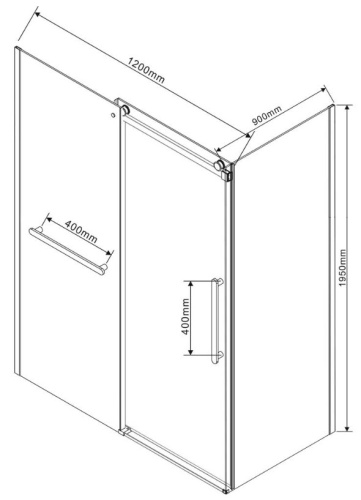 Душевой уголок Vincea Como Soft VSR-1CS9012CLGM