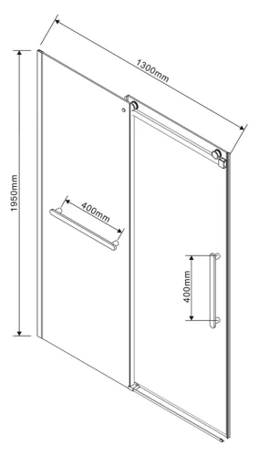 Душевая дверь Vincea Сomo Soft VDS-1CS130CLB