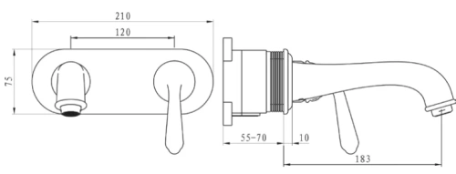 Смеситель для умывальника Vivi Felice 0535 CROMO