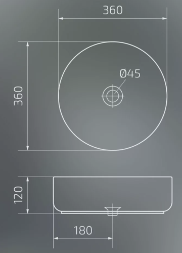 Умывальник Gid D1357h018