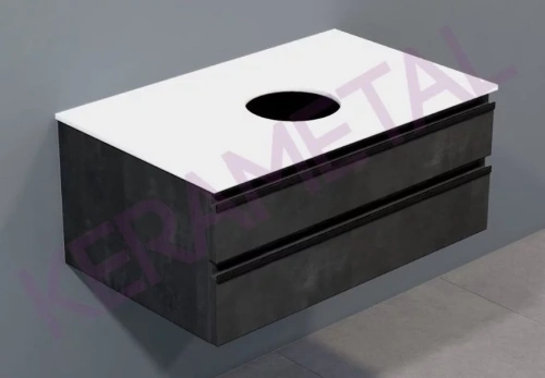 Тумба подвесная Kolpa-san Alexis OA 80 Dark concrete 547190