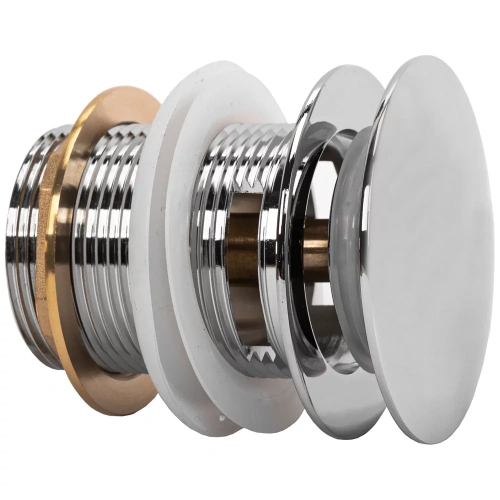 Донный клапан для ванны Rea клик-клак chrome W2007 универсальный