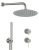 Душевая система Remer X Style INOX SSX92PS02UFM25, нержавеющая сталь