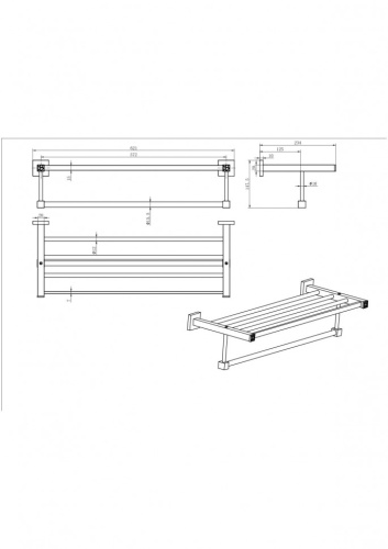 Полка CeramaLux Venezia 88610-1
