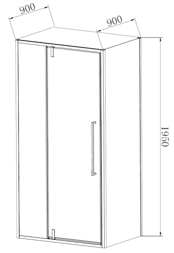 Душевой уголок Vincea Slim-N VSR-4SNP9010CLGM