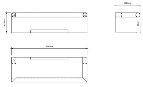 Полка для душа 30 см Decor Walther Mikado DA 30 0863960