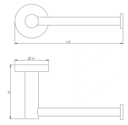 Бумагодержатель Nemo NM-C01052BGM brush gun metal