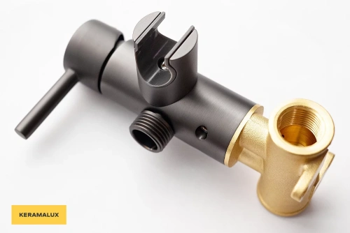 Гигиенический душ CeramaLux KRS/008 вороненая сталь