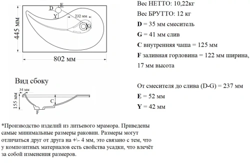 Умывальник Madera Naomi 80
