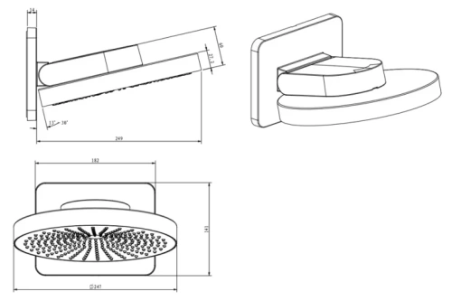 Душевая система Vincea Inspire VSFW-3I21T1RMB
