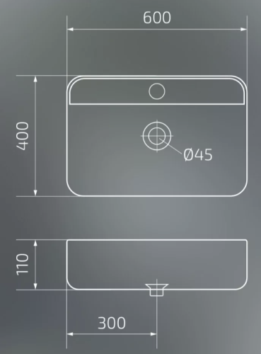 Умывальник Gid Bm9660