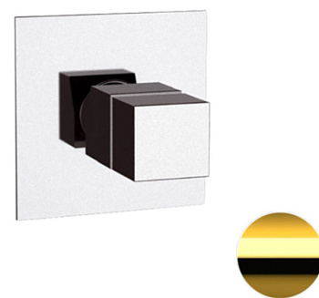 Смеситель для душа Remer Q-Elegance QT30DO, золото глянцевое