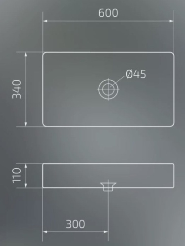 Умывальник Gid Bm9396