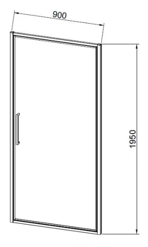 Душевая дверь Vincea Slim 8mm VDP-4SL900CLG