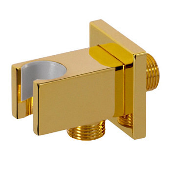 Держатель ручного душа с подключением Remer 337QDO, золото глянцевое