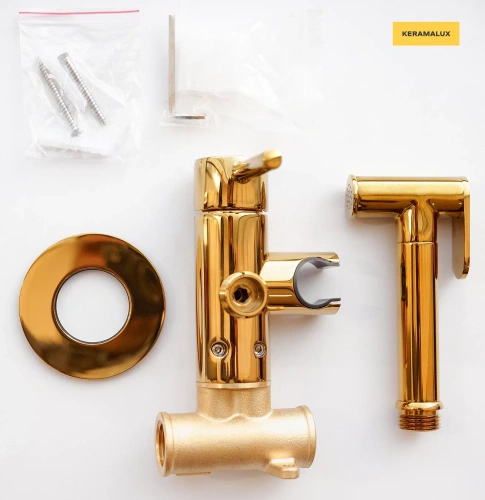 Гигиенический душ CeramaLux KRS/003 розовое золото