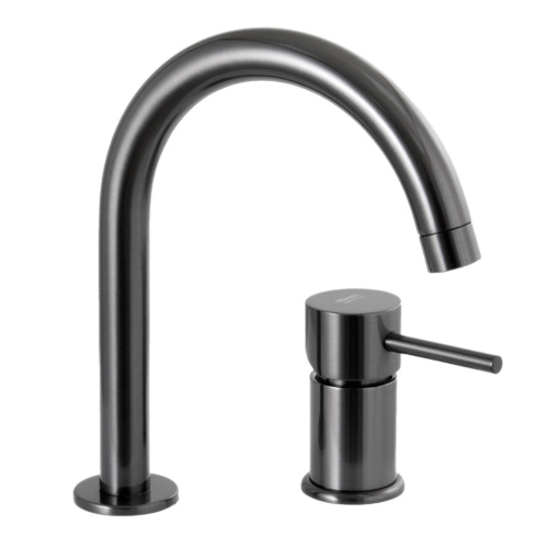 Смеситель для раковины Remer X Style X57CFP, чёрный брашированный хром