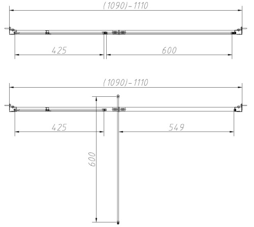 Душевой уголок Vincea Slim-N VSR-4SNP1011CL