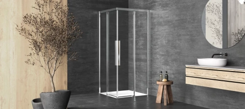 Душевая дверь Kolpa-San Libra Q 90 silver brill transparent 516820