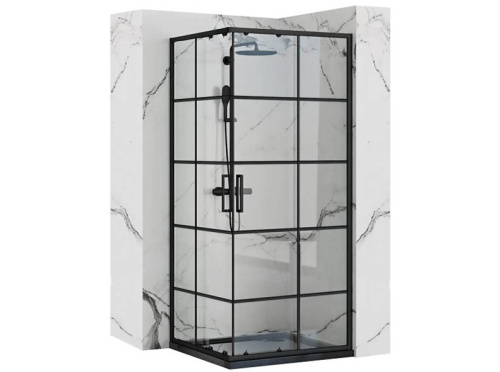 Душевой уголок Rea Concept Black 80x80 K5479