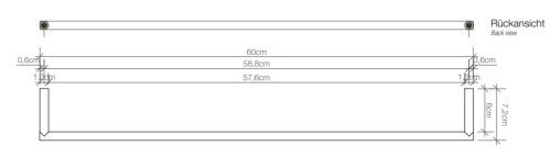 Полотенцедержатель 60 см Decor Walther Mikado HTE60 0520900