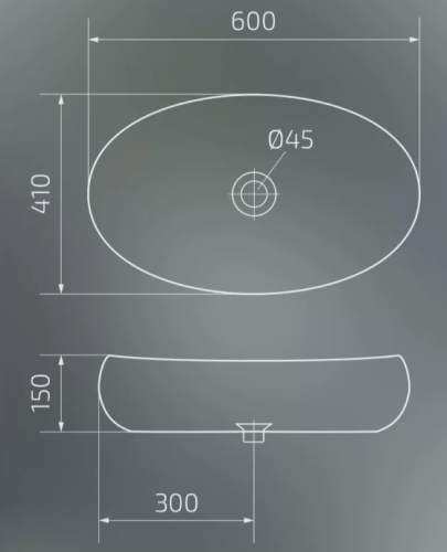 Умывальник Gid Bm9030a