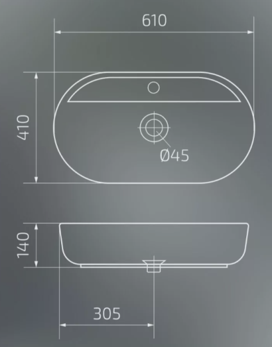 Умывальник Gid Mnc346T