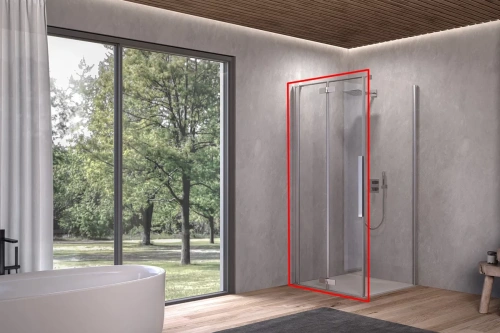 Душевая дверь Kolpa-San Polaris Fold D 90-L silver brill transparent 516170