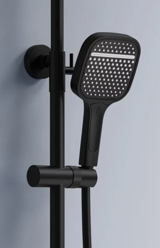 Душевая система Rea Bari black matt P0891