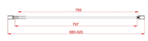 Душевая дверь Vincea Flex VDP-1F900CG