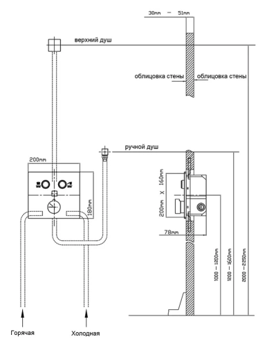 Душевая система Vincea Inspire VSFW-4I211RMB