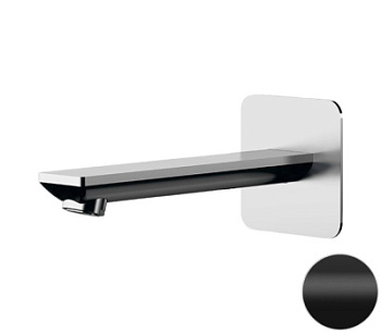 Излив настенный 18 см Remer Energy 91EYNO, черный матовый