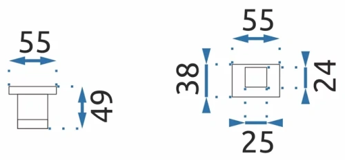 Крючок вешалка для полотенца Rea ERLO 03 black matt 80007