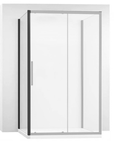 Душевая стенка Rea Rapid black 100 K6423